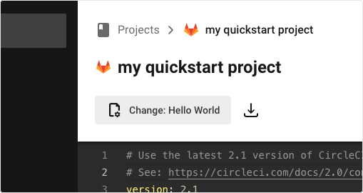 change config gitlab